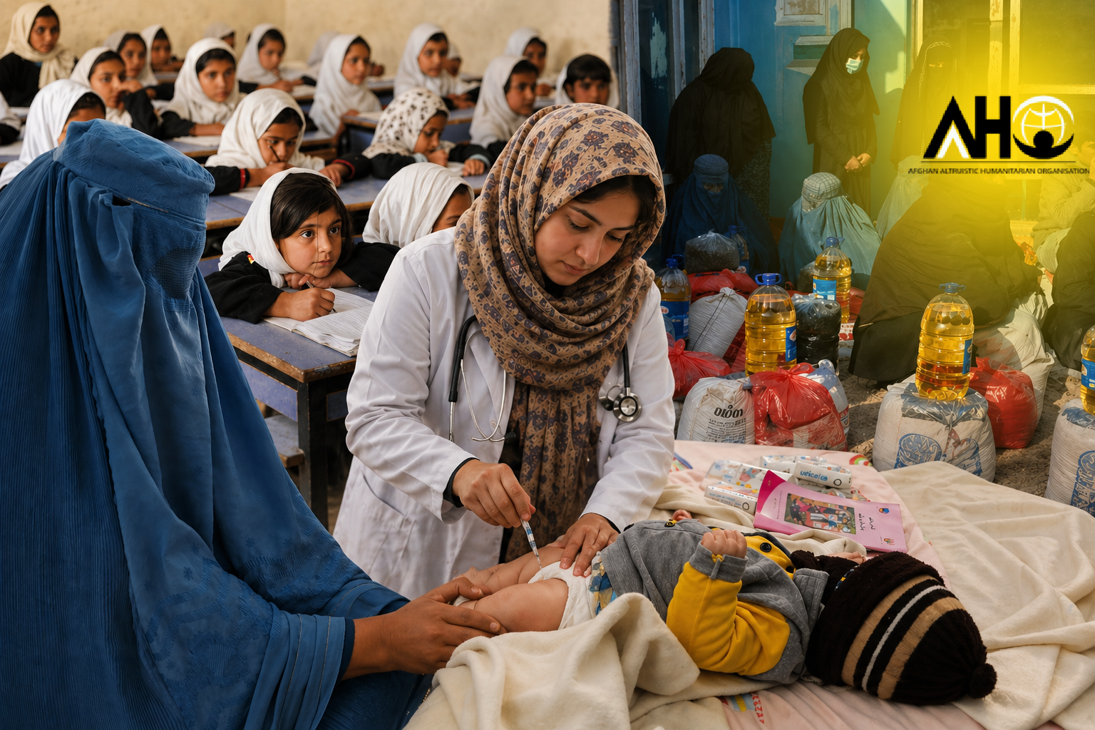 Humanitarian collaboration and community support